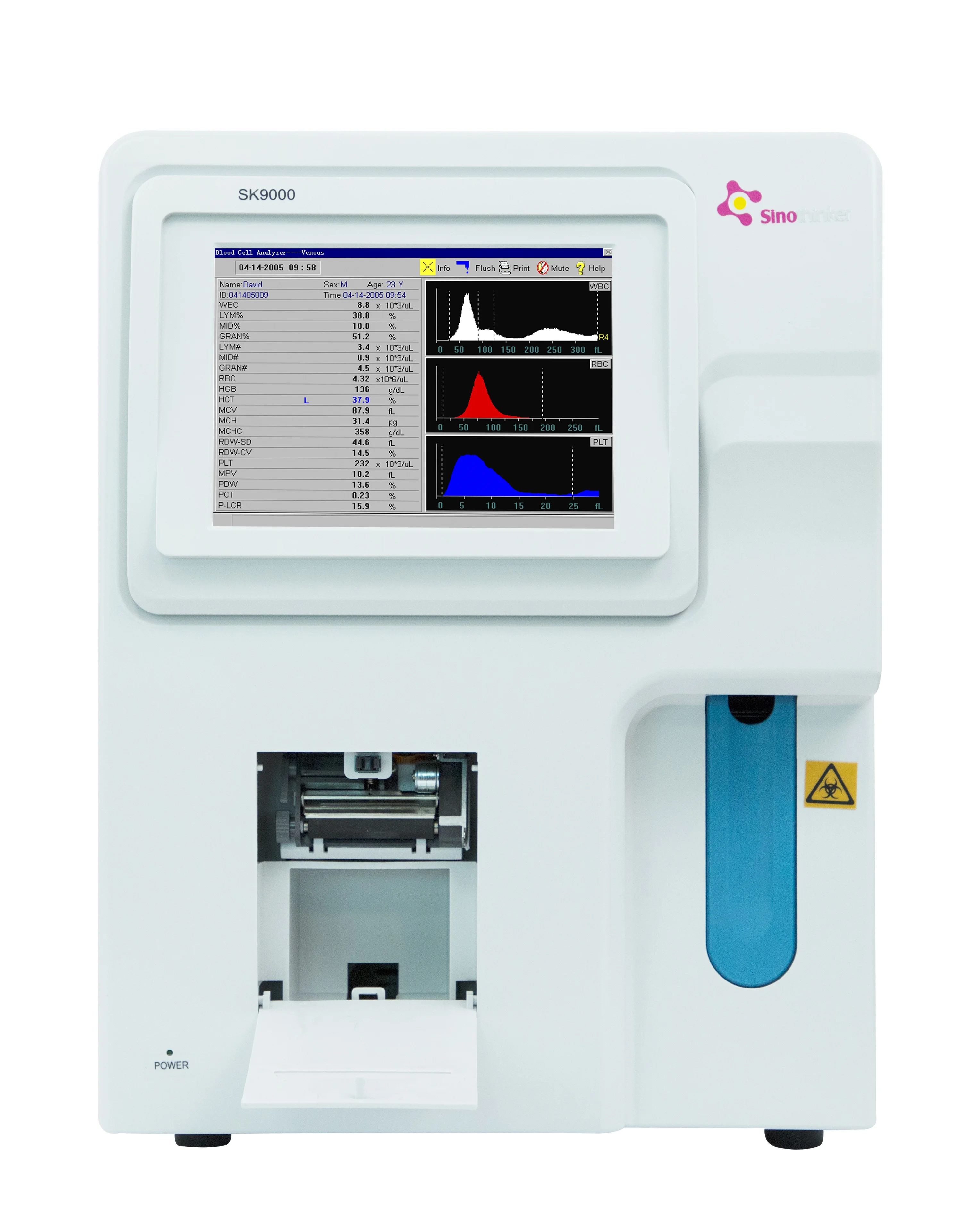 Analyseur d'hématologie entièrement automatique, excellent service après-vente