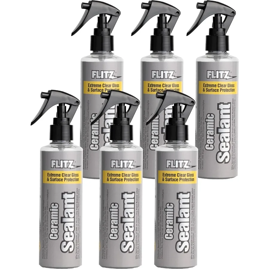 

Керамический герметик Flitz — бутылка емкостью 8 унций, керамическое покрытие из США для автомобилей, лодок, стекла — отпугивает полировку воды и защищает 1 шт.