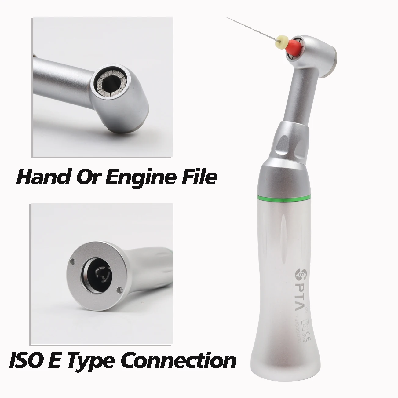 Dentist Equipment 60°Twist Reciprocating Hand Engine Files Head 10:1 Contra Angle Low Speed Handpiece Designed Precise