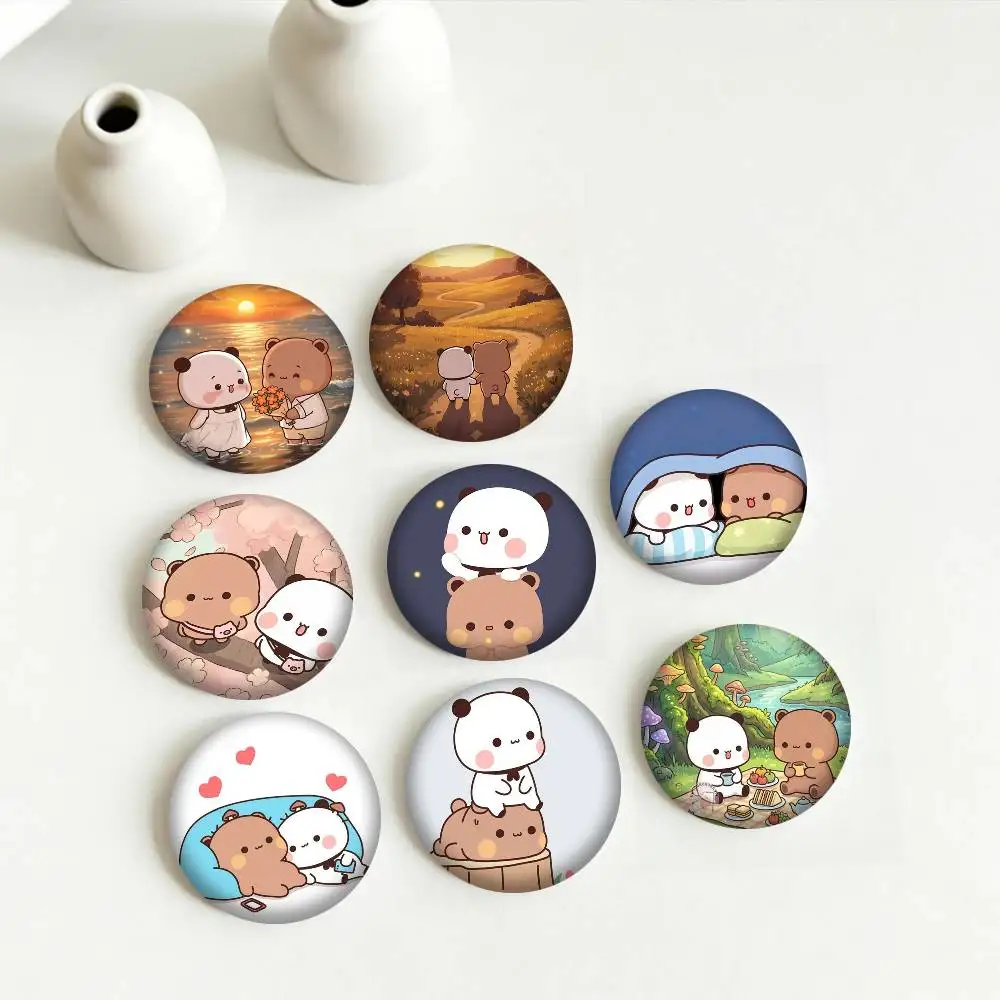 

Cute cartoon Bubu and Dudu couple 25mm 32mm 44mm 58mm 75mm Brooches Badges Pins for Accessories Gift