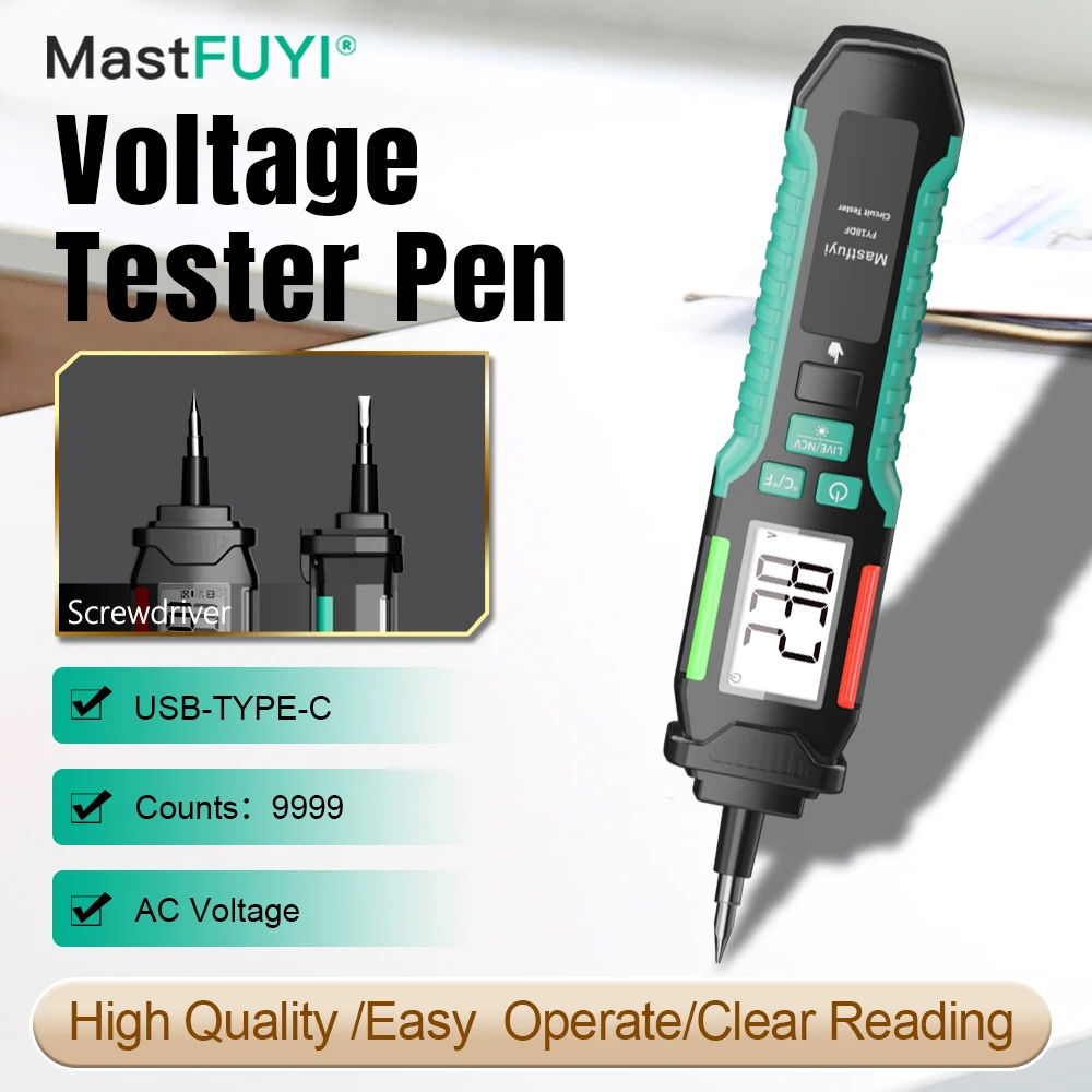 FY18SDF latest voltage tester high-quality &portable Voltage Tester Electrical Pen AC Voltage Electric Detector Smart Breakpoint