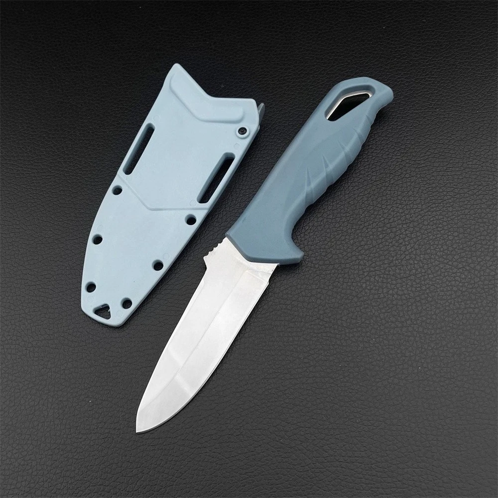 

D2 Стальное лезвие Нейлоновое волокно Нескользящая ручка Легкий прямой нож Охота Приключения Открытый рыболовный комплекс Кемпинг EDC Инструменты