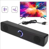 PC Soundbar Wired and Wireless Bluetooth Speaker USB Powered Soundbar for TV Pc Laptop Gaming Home Theater Surround Audio System