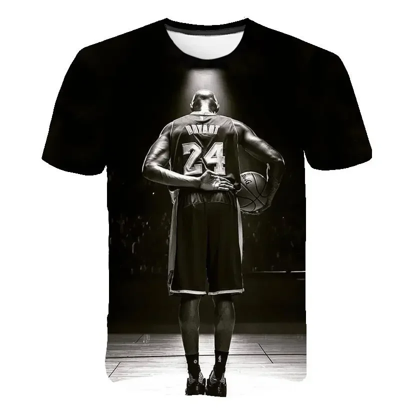 Kobe Bryant 3D Print Kids T-shirt Summer Men's T-shirt Women Short Sleeve Basketball Sports Tshirt for Boy Girl Tops Baby Tees