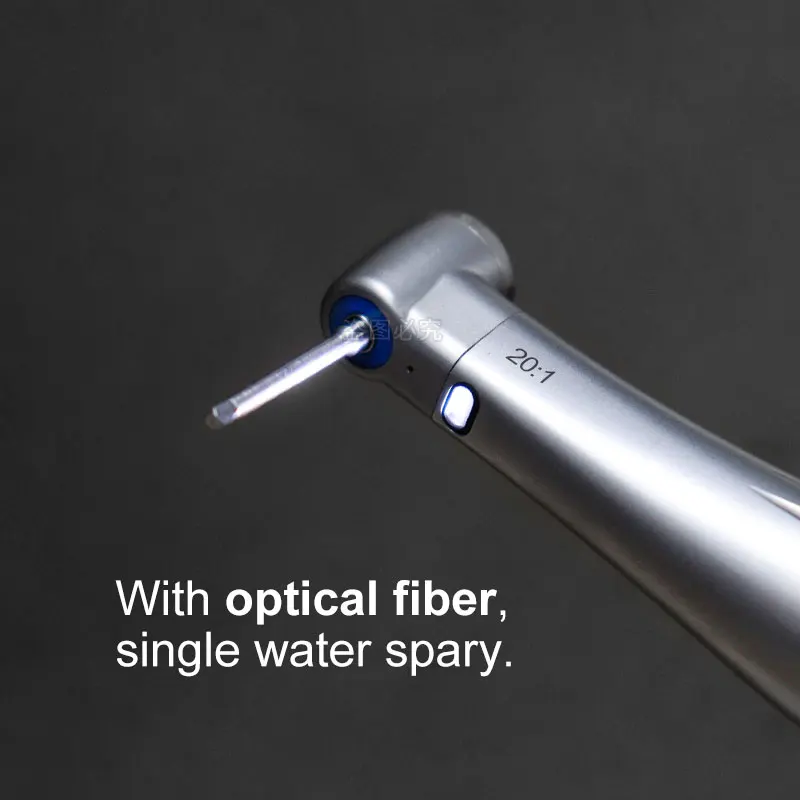 Dental 20:1 LED Low Speed Handpiece Green Ring Fiber Optic Contra Angle Dentistry Implant Handpiec X SG20