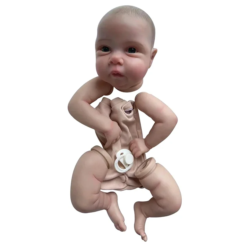 NPK 20inch Newborn Baby Reborn Doll Kit Miley 3D Skin with Visbile Veins  Already Painted Unfinished Doll Parts