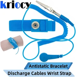 Antistatic Anti Static ESD Wristband Wrist Strap Cordless Wireless Clip Discharge Cables for Electronics Repair Work Tools Sets