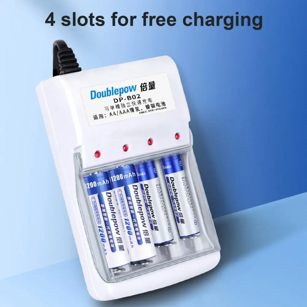 AA/AAA Rechargeable Battery Anti-oxidation High Capacity Large Battery Capacity Smart Battery Charger Set for Toys