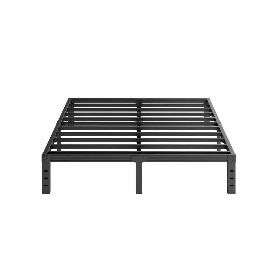 

Inch High Metal Full Size Bed Frame, Platform Bed Frame Full Size No Box Spring Needed, Easy Assembly, Noise Free, Sturdy, Blac