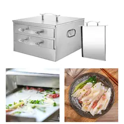 Rice Noodle Roll Steamer Machine Bun Steam Machine 2 Layers Changfen Machine Cookware Rice Roll Steamer for Breakfast Fitting