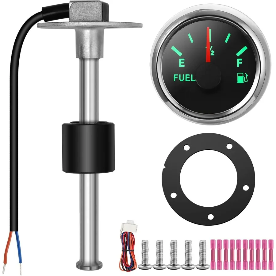 

Fuel Sender Unit Boat Fuel Tank Sending Unit Fuel Water Level Sensor Stainless Steel Fuel Sender and Fuel Gauge for Boat Car Tru