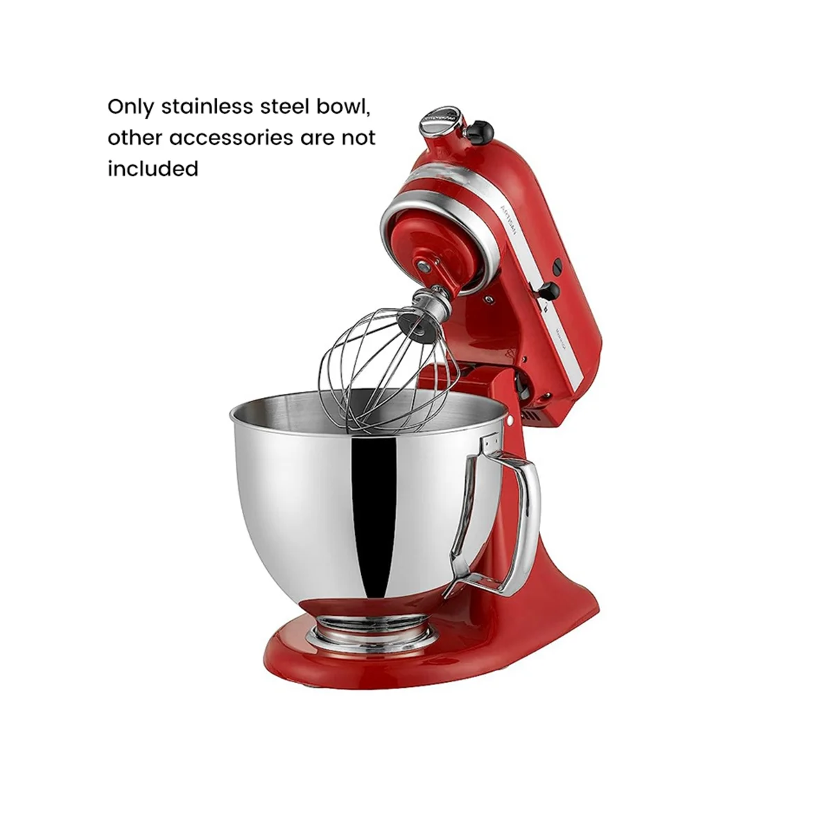 For Classic&Artisan Series 4.5QT/5QT Mixer 304 Bowl Stainless Steel Mixer Bowl Dishwasher Safe