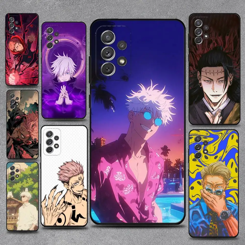 

J-Jujutsu K-Kaisen Phone Case For Samsung S25,S24,S21,S22,S23,S30,Ultra,S20,Plus,Fe,Lite,Note,10,9,5G Black Cover