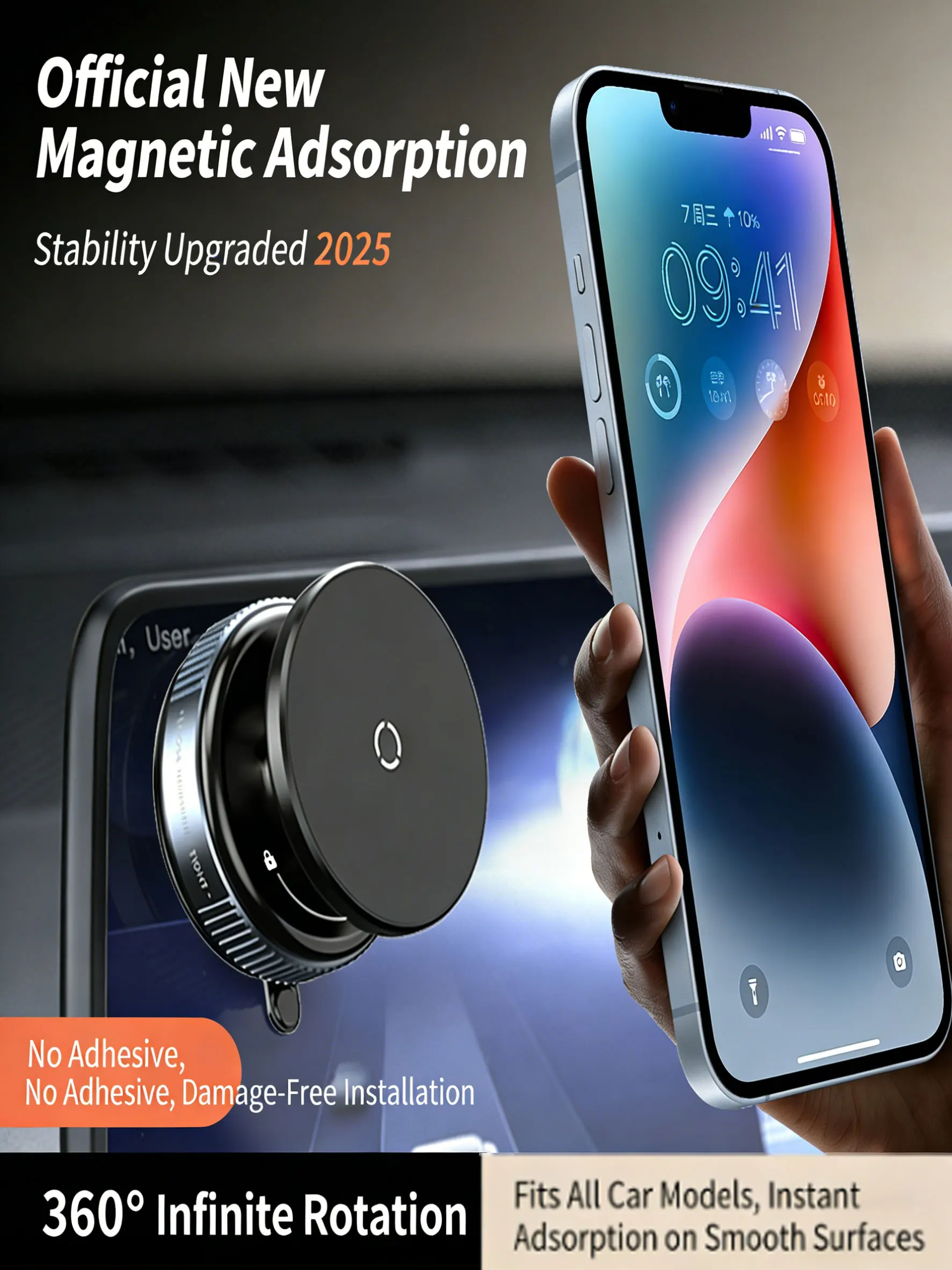 

Многофункциональный вакуумный адсорбционный автомобильный кронштейн для мобильного телефона с присоской, навигационный автомобиль