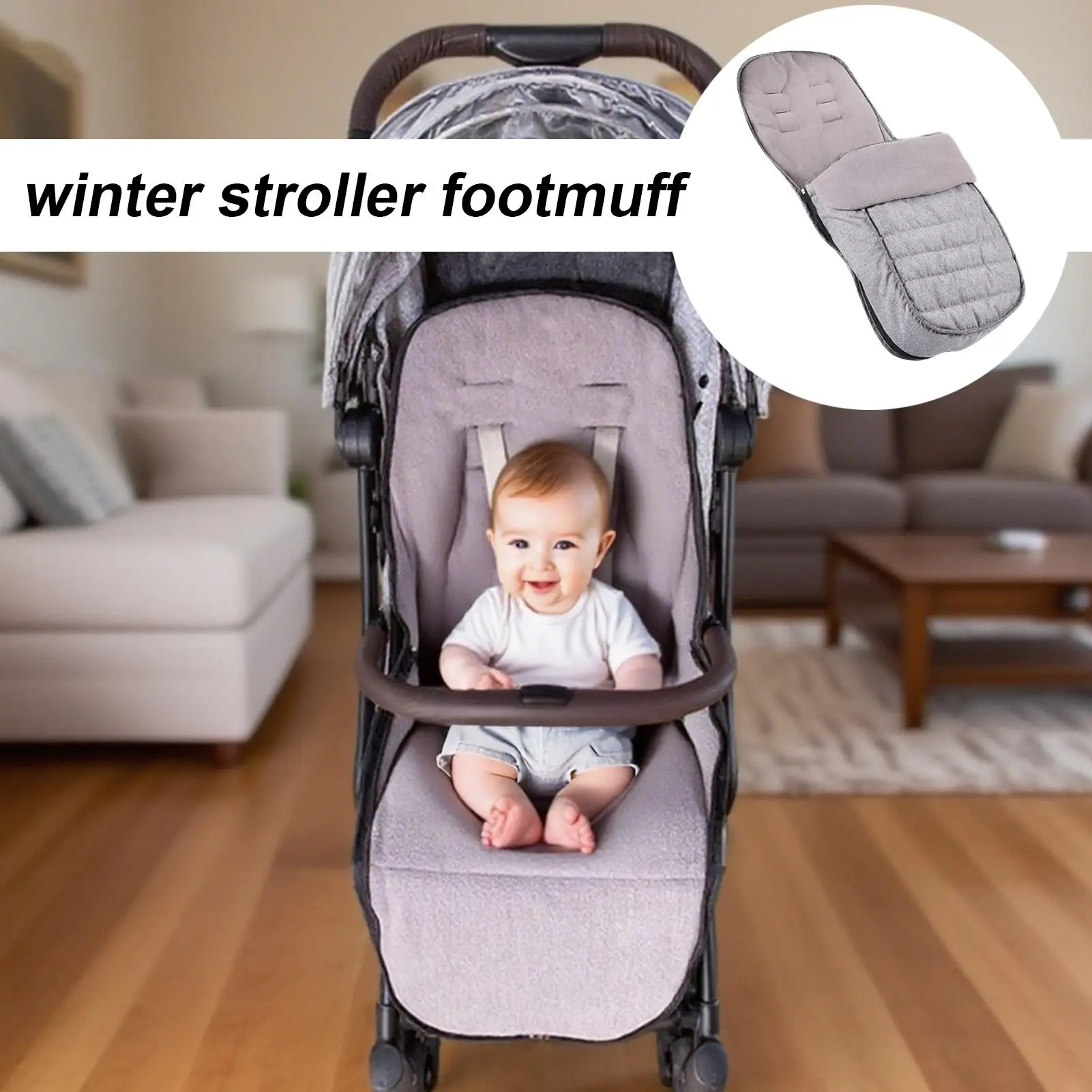

Stroller Footmuff Warm Bunting Bag Winter Stroller Sleeping Bag Waterproof Blanket For Cribs Rooms Travel Carriers Prams Kids