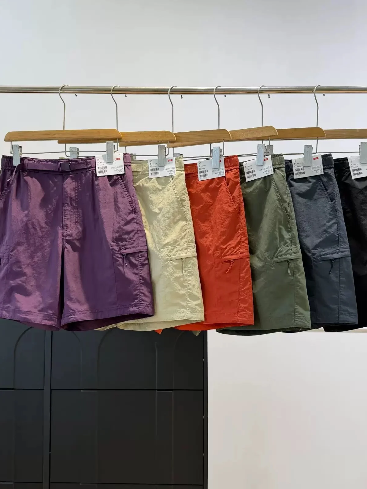 Summer Outdoor Workwear Functional Mountain Series Men's Beach Pants Quick Dry Lightweight Loose Five-Quarter Straight Leg Pants