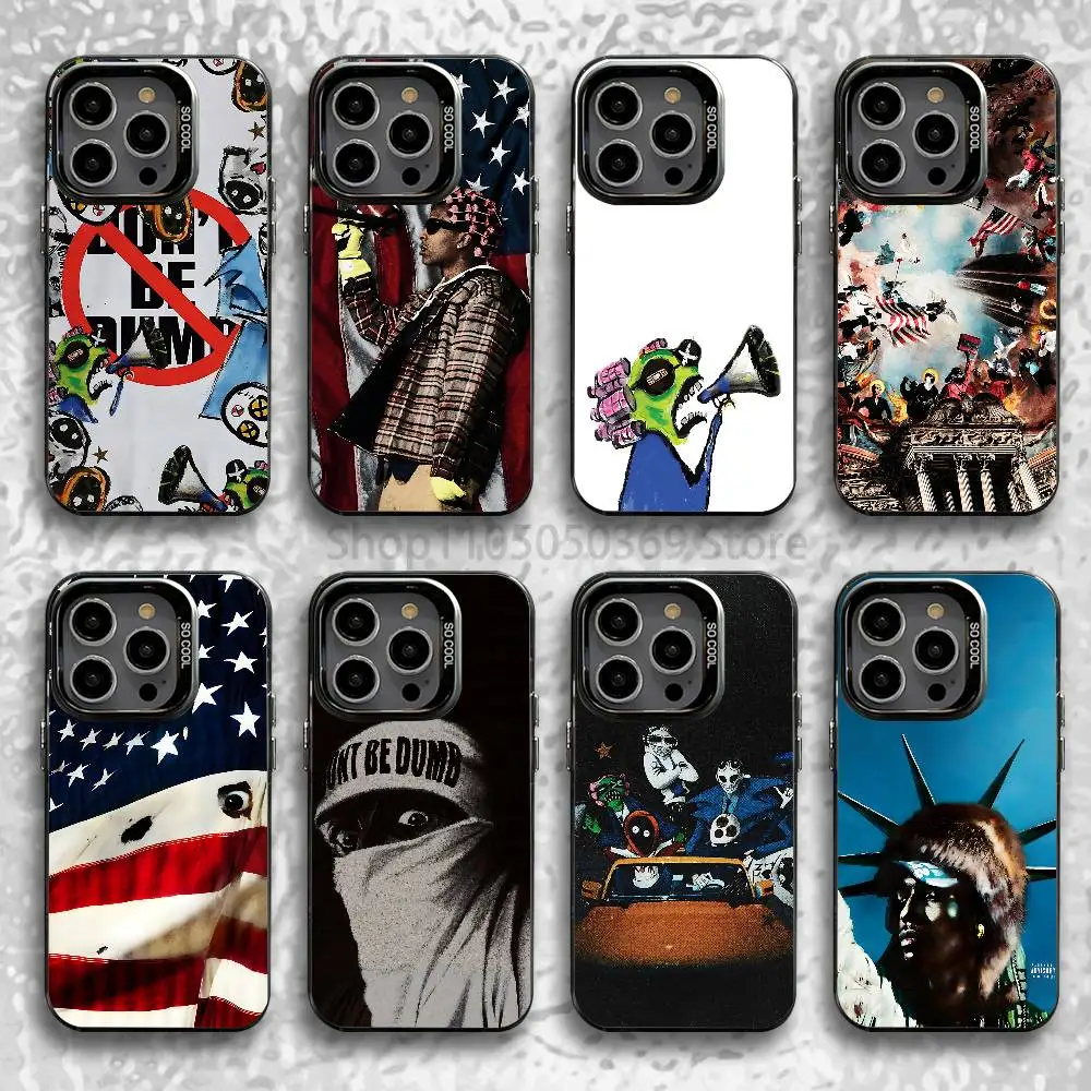 

A-Asap Dont Be Dumb R-Rocky Phone Case For iPhone 14,16,12,15,13,17,11,E,Pro,Max,Plus,Air,Mini Black Soft Cover