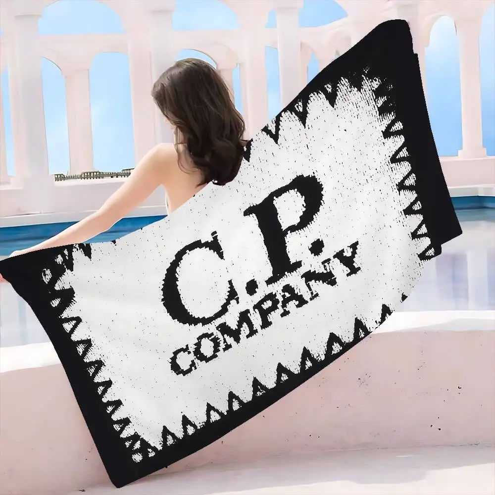 CP COMPANY-Fashion Microfiber Blanket Quick Drying Beach Towels Oversized Printing Super Absorbent Pool Towel Blanket