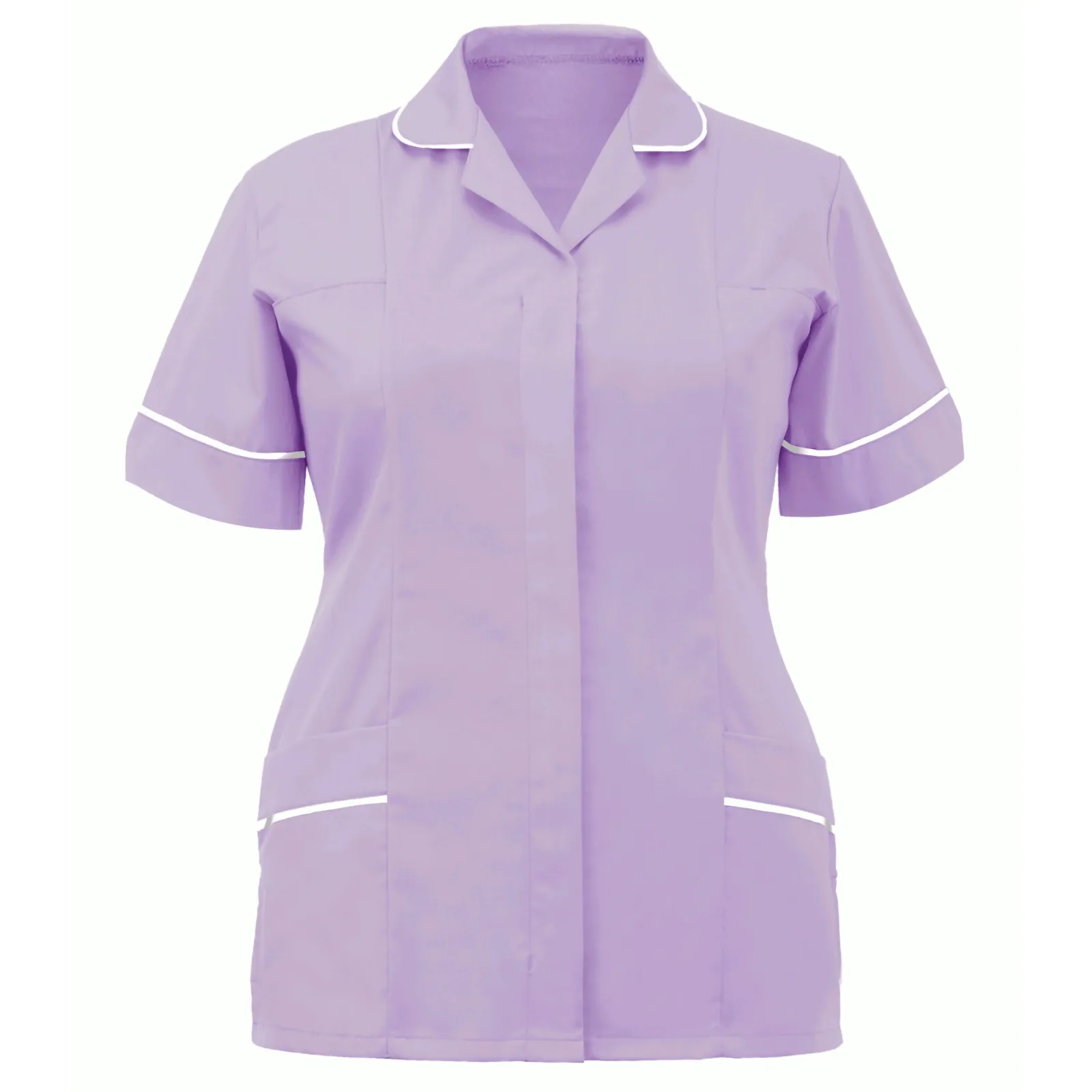 Protective N Urses Women's Lapel Carer Clothing Clinic Tops Tunic Women's Nursing Scrubs Top Health Services Working Uniform