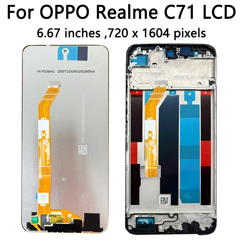 6.67” AAA+ Ekran LCD z panelem dotykowym do OPPO Realme C71 RMX5303, zamiennik wyświetlacza RealmeC71, części zamienne do naprawy — zdjęcie produktu 5