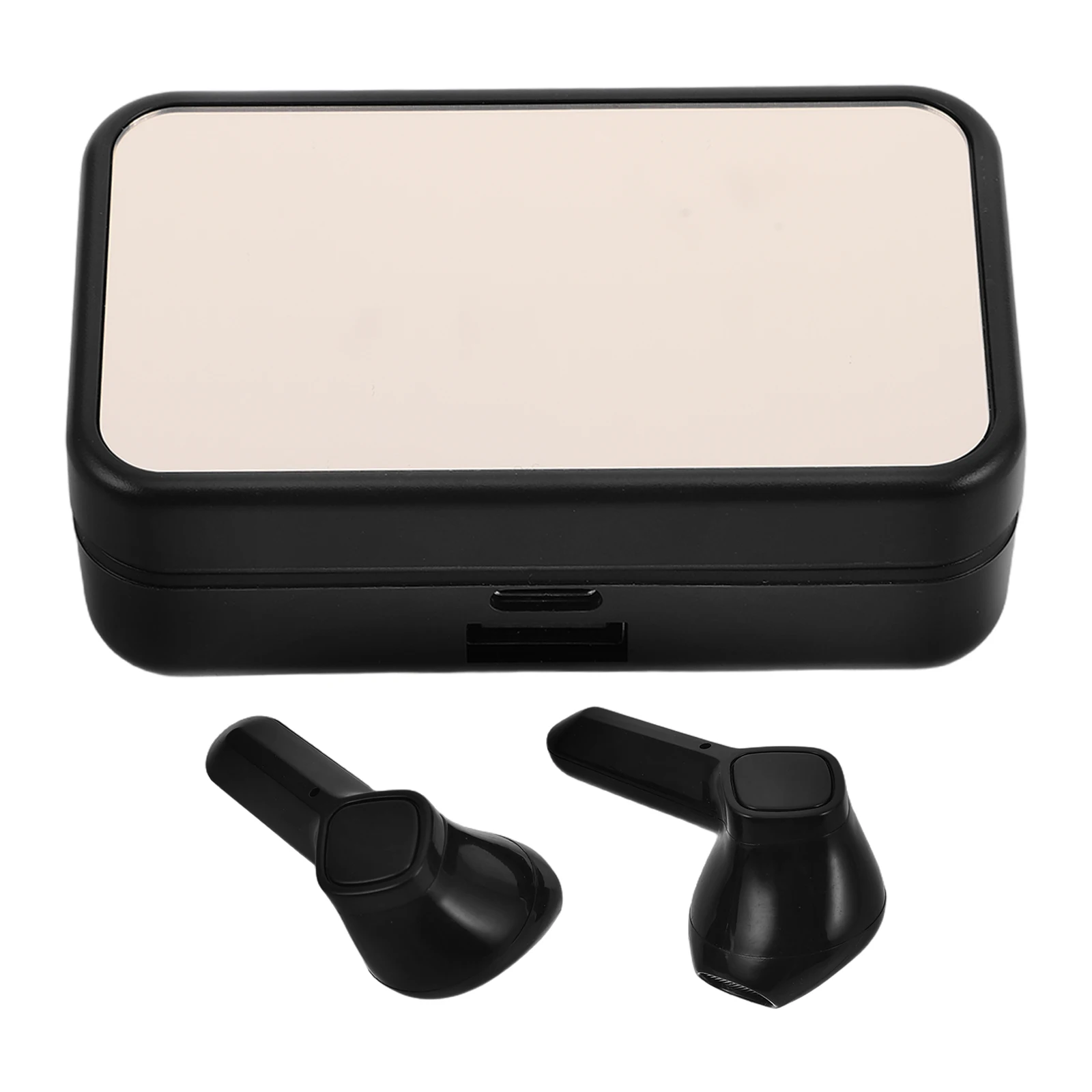 

1Set Wireless Dual Earphones Mirror Display Earbuds Gaming Sports Running High Definition Headphones