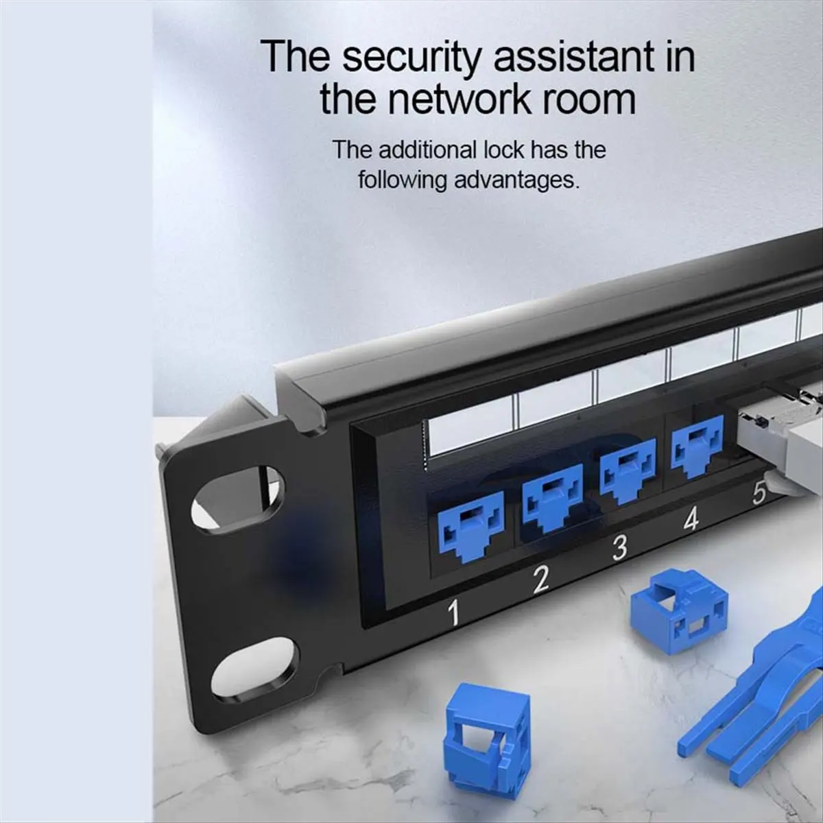a46u-rj45ポートロックキット（キー付き）、イーサネットポートセキュリティブロッカー、ルーター＆コンピューターポート用防塵キャッププロテクター、イエロー