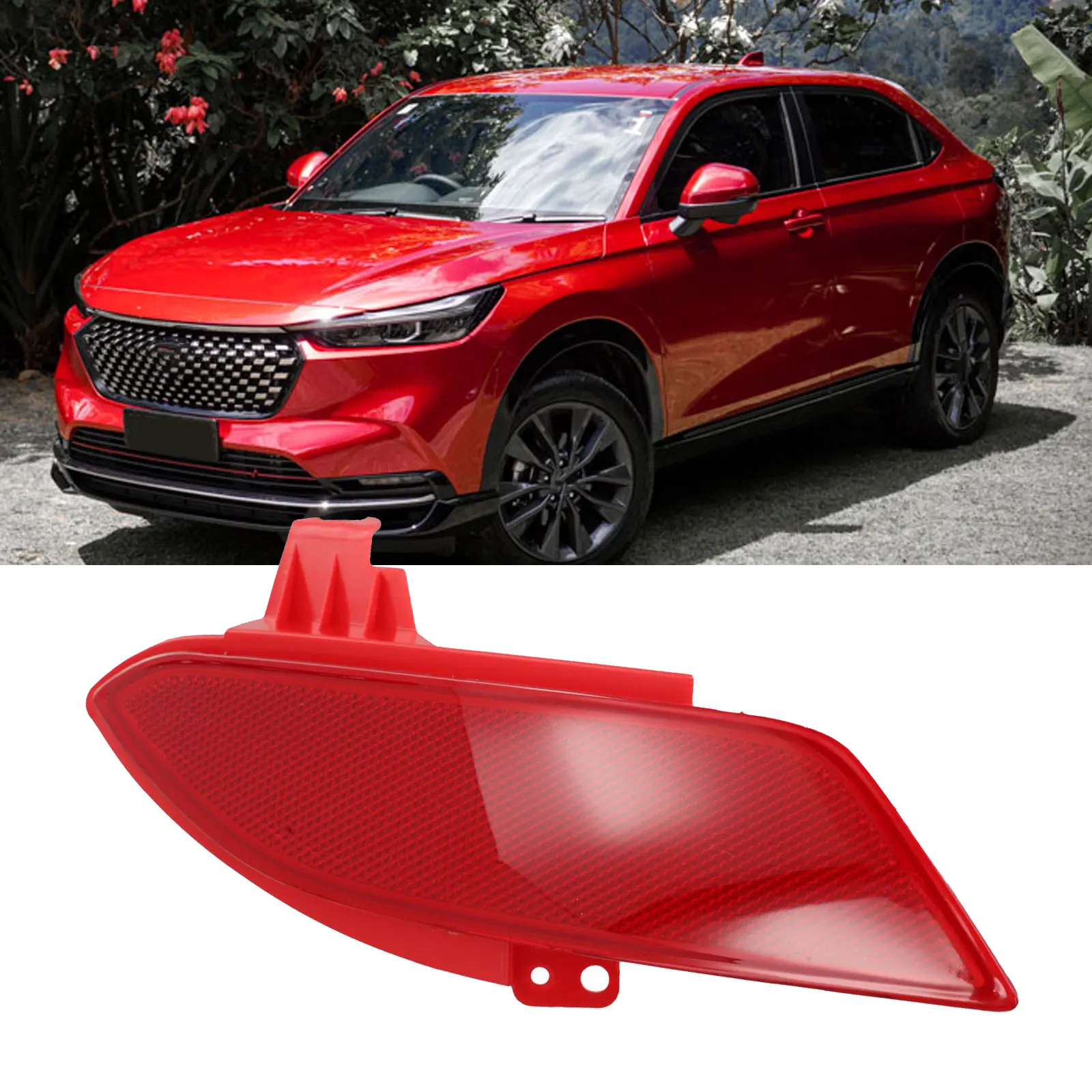 

33505T7SA01 Passenger Side Reflector Automotive Replacement Plastic Material Red Color Vehicle Rear Placement 1 Piece Included