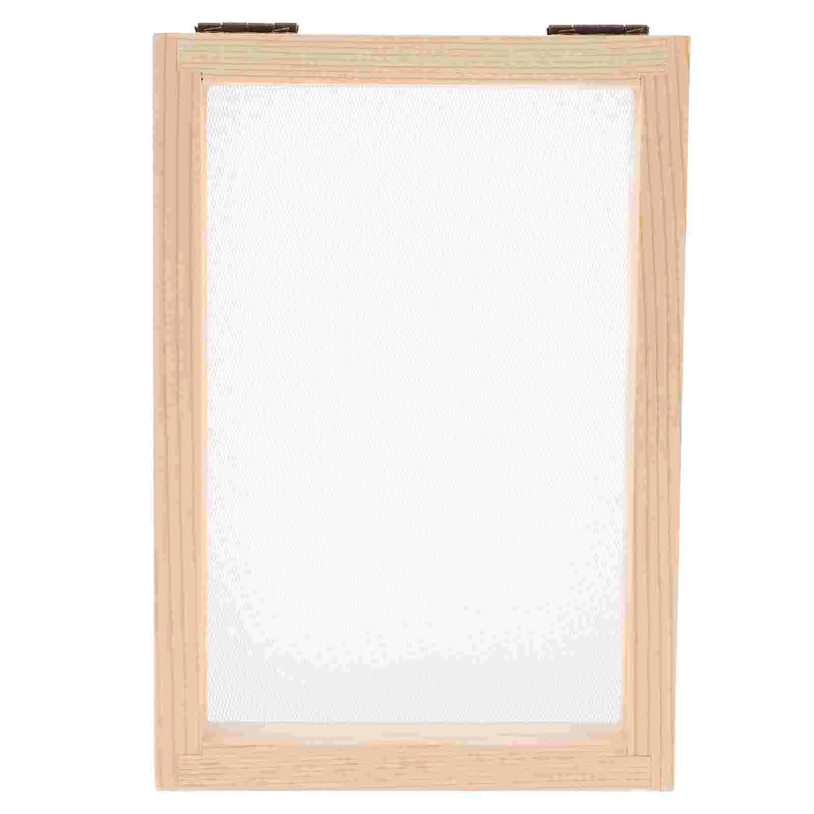 

Paper Frame Material Package Handmade Sieve Craft DIY Crafting Wooden Crafts Child