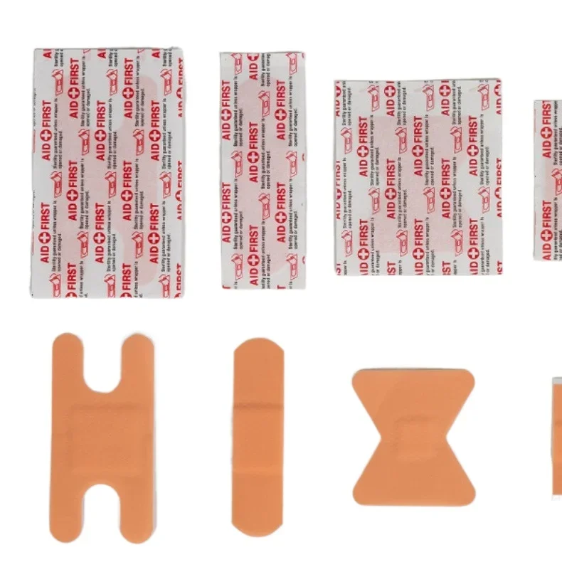 

100pcs Variety Shapes Waterproof Bandage Breathable First Band Aid Wound Dressing Medical Tape Wound Plaster Bandaids
