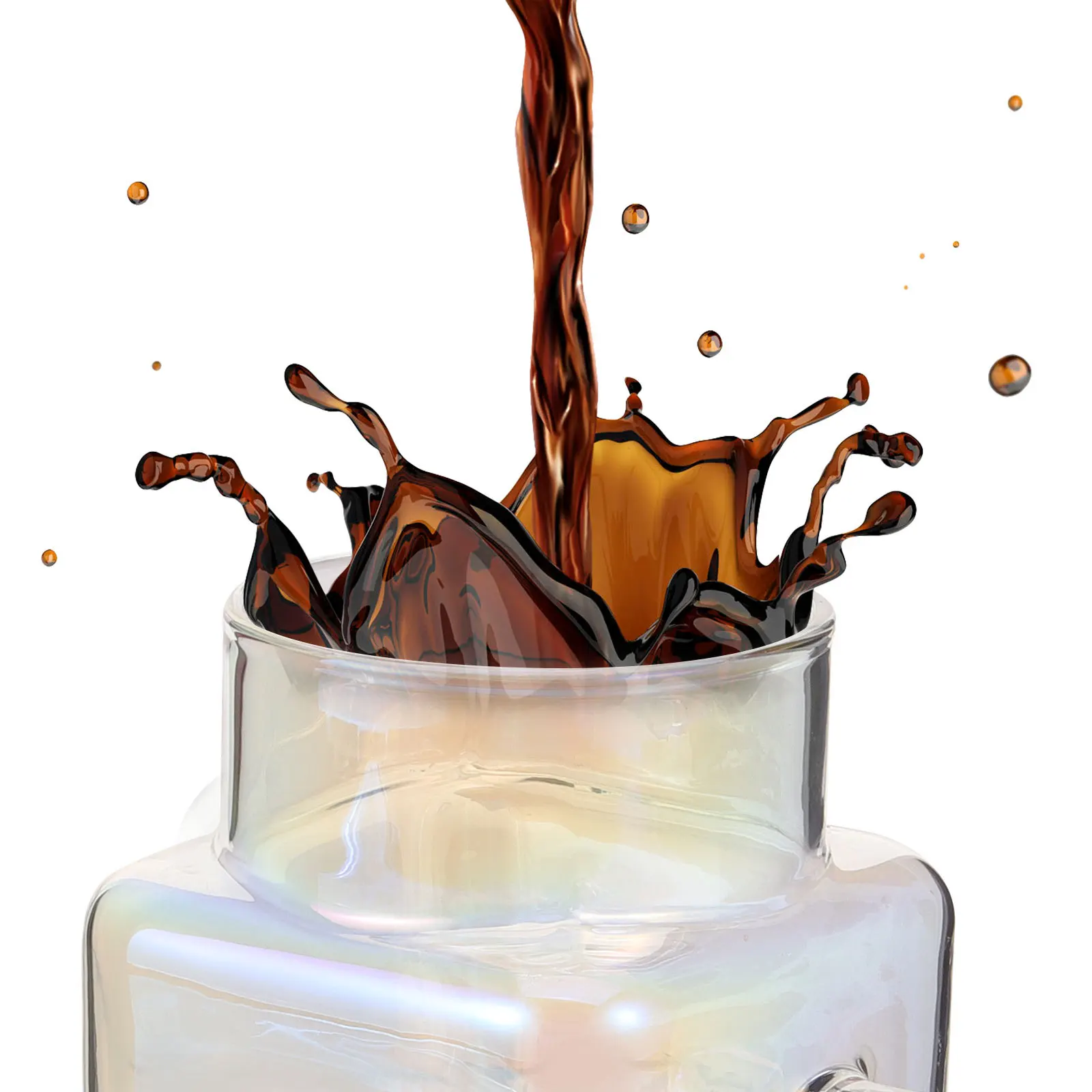 

Glass Cup with Handle Lid Reusable Straw Large Capacity Clear Drinking Glass Perfect Coffee Tea Juice Cocktail Glassware