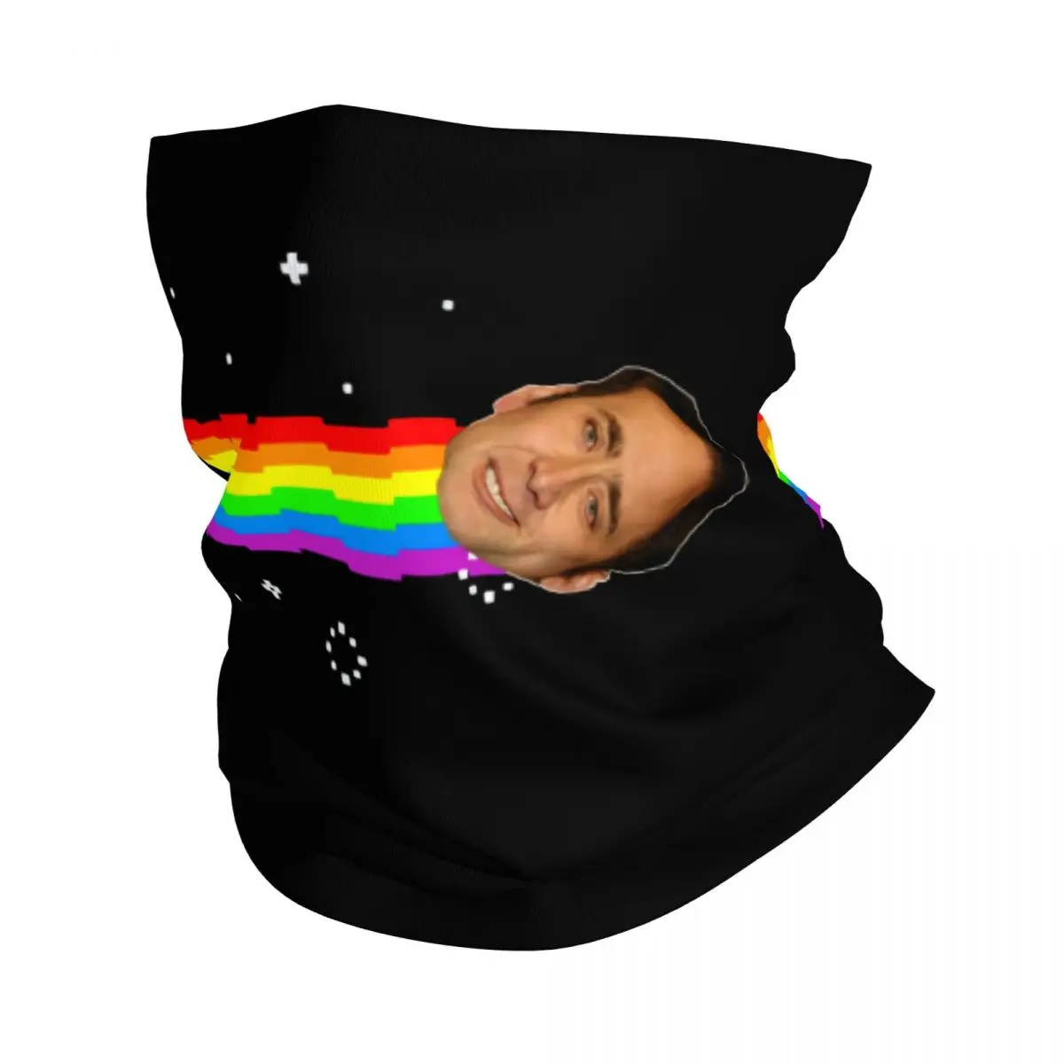 

Изготовленная на заказ Николас Кейдж Ниан Мем, зимняя повязка на голову, утеплитель для шеи, мужской и женский походный шарф-труба для кемпинга, бандана для лица, гетры