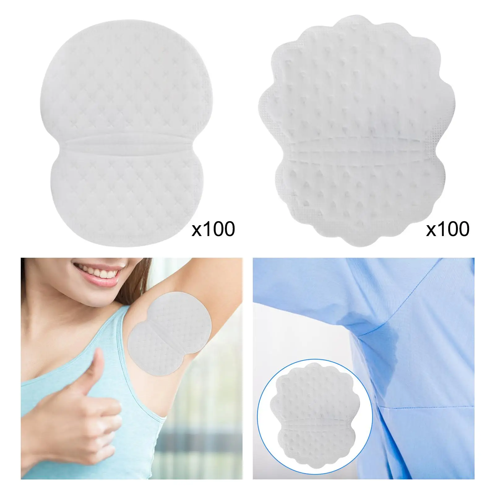 Disposable Underarm Sweat Pads Comfortable Armpit Sweat Pads for Sweating People Dress