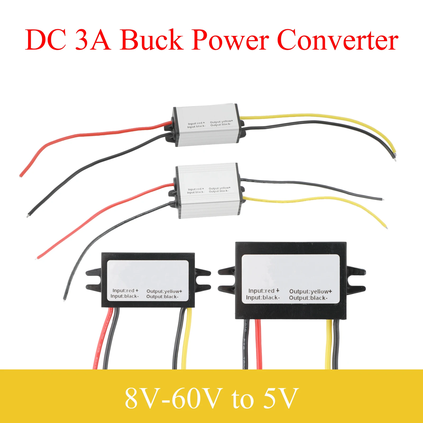 8-35V/8-60V to 5V DC Power Converter 3A Buck Regulator Step-Down Voltage Automotive Power Supply Moudle For Car