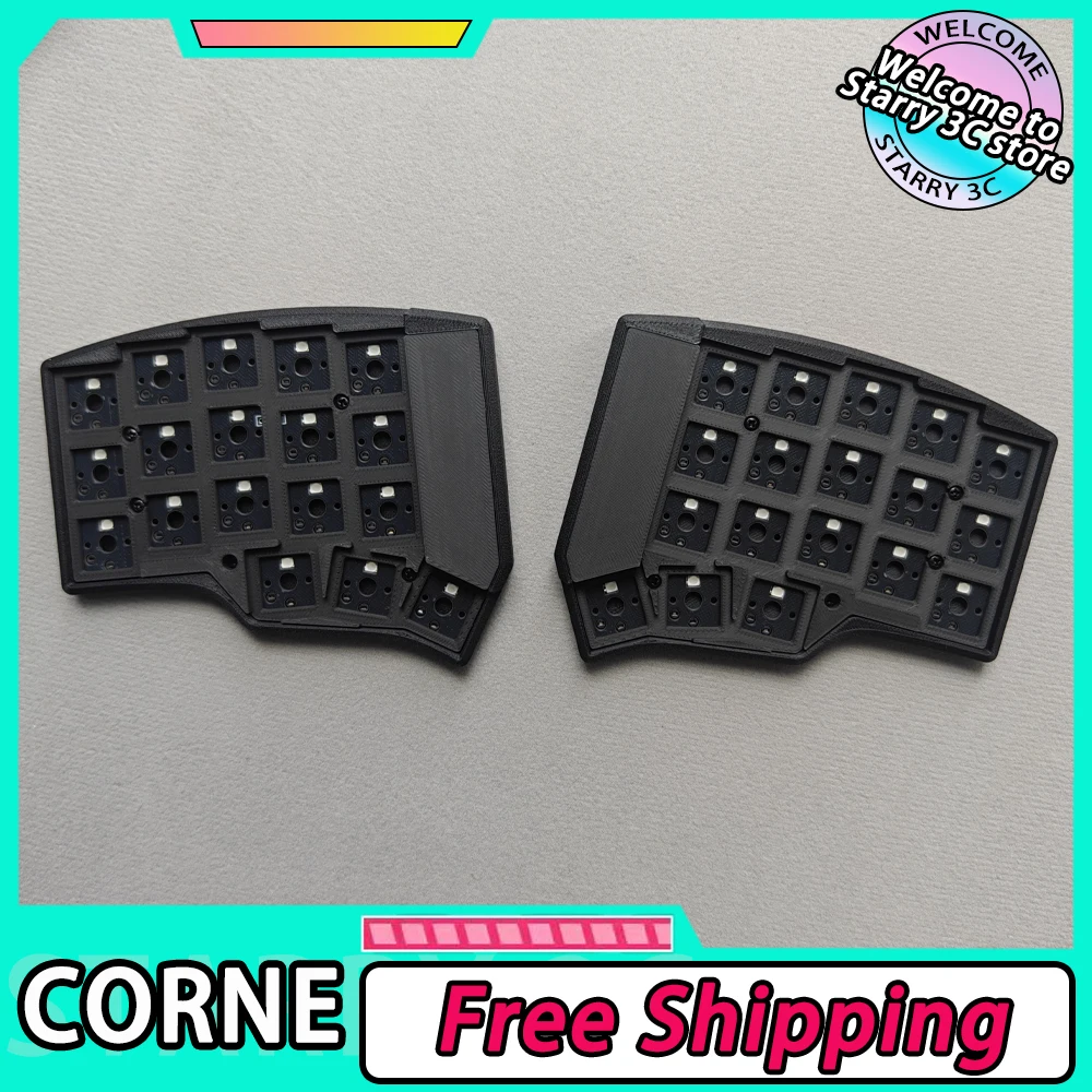 

Corne Split Keyboard Kit 3x5 Low Profile Two Mode Bluetooth Wired Corne Split Keyboard RGB Support ZMK Custom PC Gamer Accessory