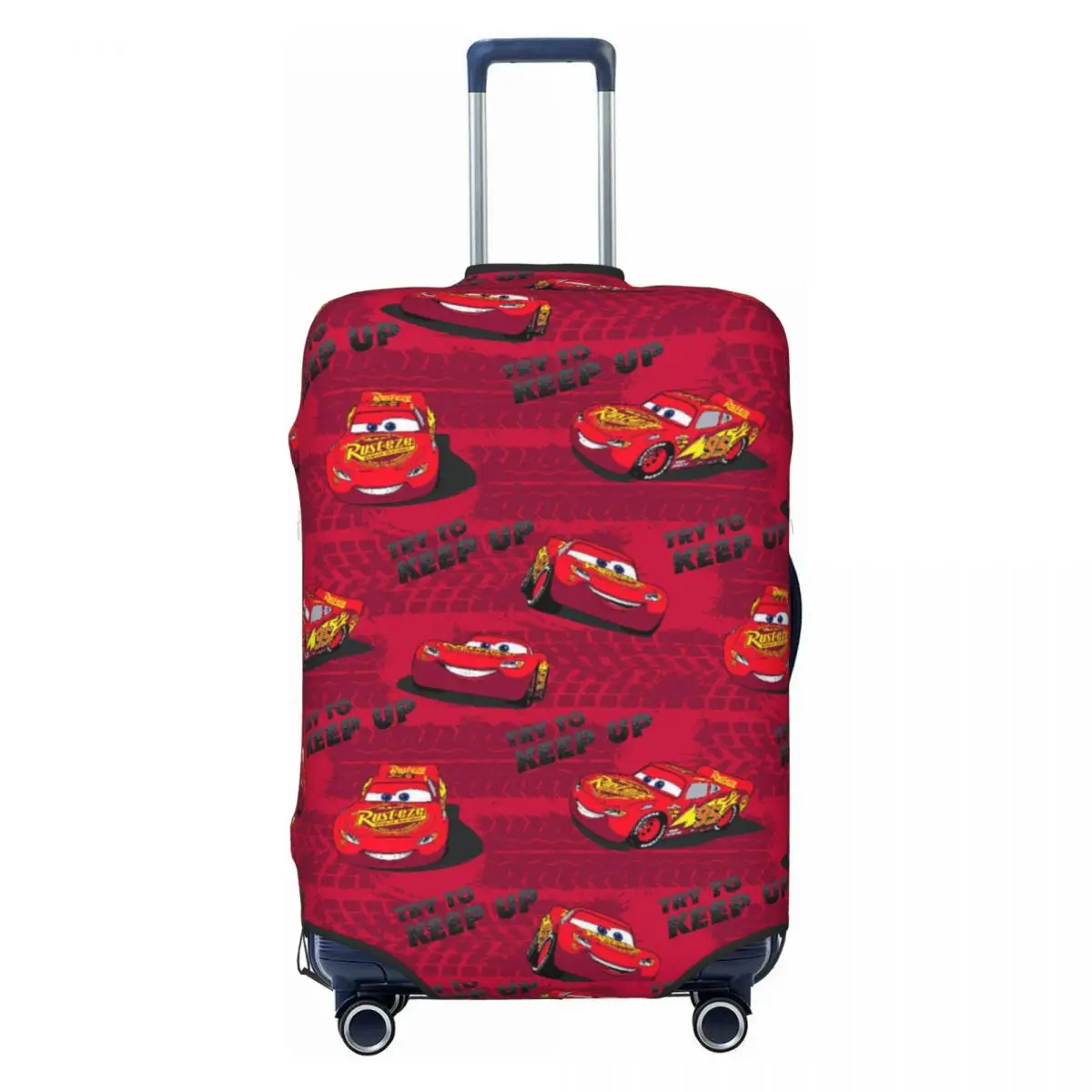 

Custom Lightning McQueen Suitcase Cover Elastic Cars Cartoon Travel Luggage Covers for 18-32 inch
