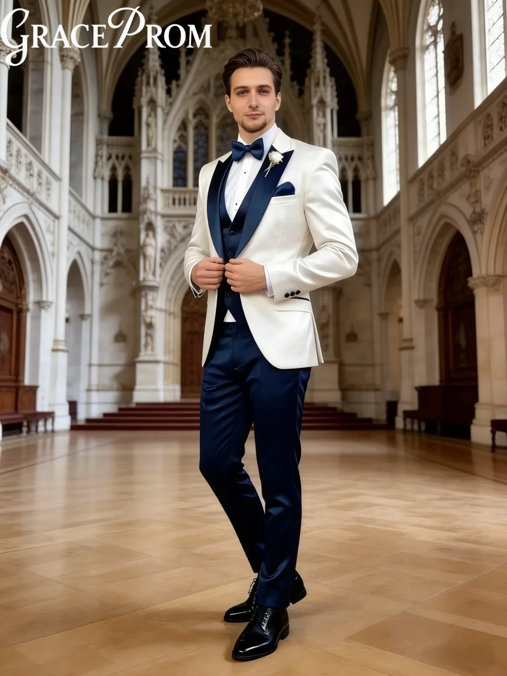 Elegant Notched Men… - image