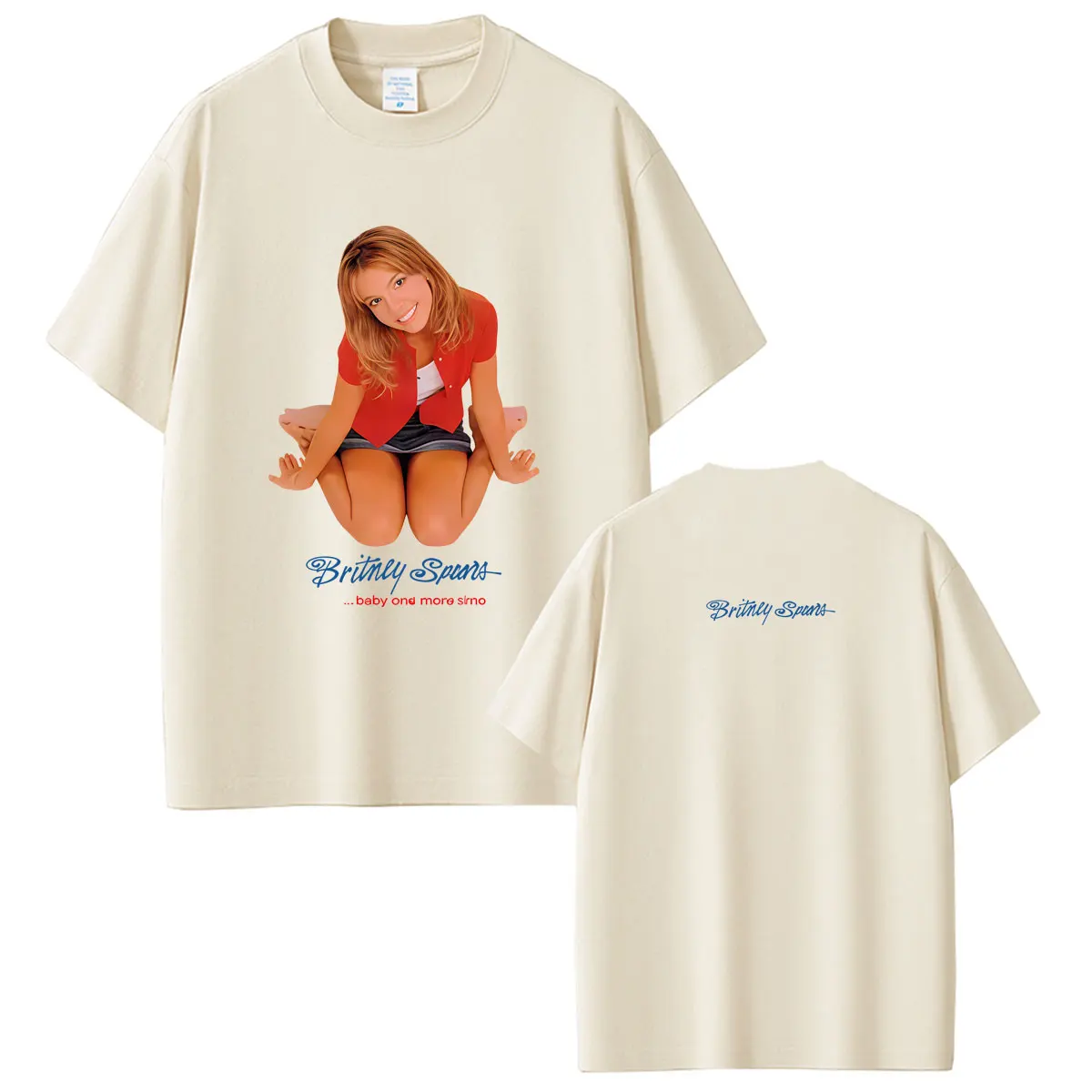 Hot Sale Britney Spears Baby One More Time Graphic T Shirts Men Women Casual Soft Cotton T-shirt Male Fashion Vintage Streetwear