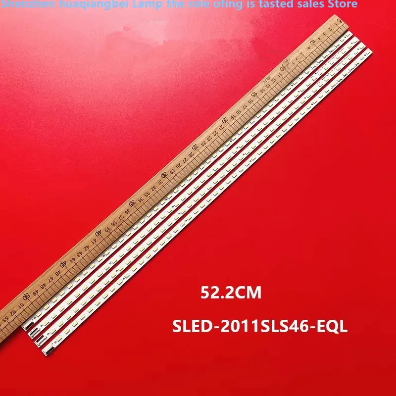 

FOR KDL-46HX850 LED strip 61.P4402G001 61.P4403G001 SLED_2011YLT46_48_LD_R(L)_REV0.1_101008 1pairs=2pcs/lot 48LED 520MM