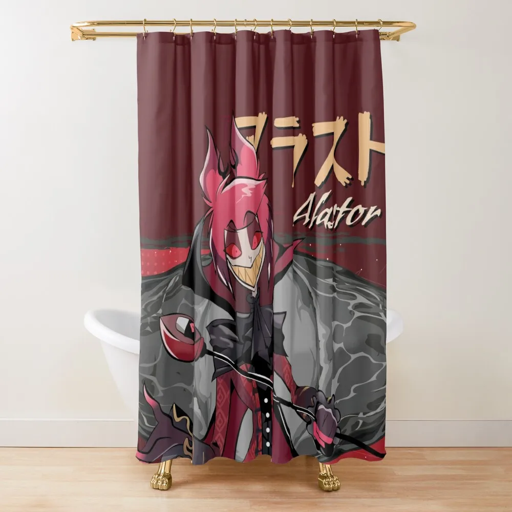 Alastor Dracula Skyness Shower Curtain Funny Shower Set For Bathroom Curtain