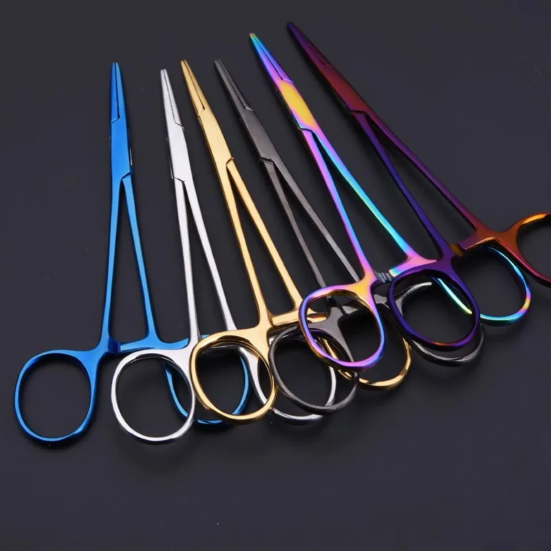 1pc Pet Beauty Salon Hemostatic Forceps Dog Hospital Cats Injuries Tool Home Medical Stainless Steel Pliers Straight Orthopedic