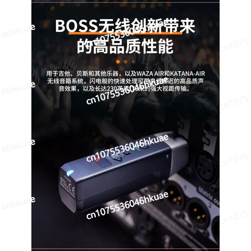 Boss WL30XLR Microphone Wireless System Transmitter Receiver Dynamic Microphone Plug and Play