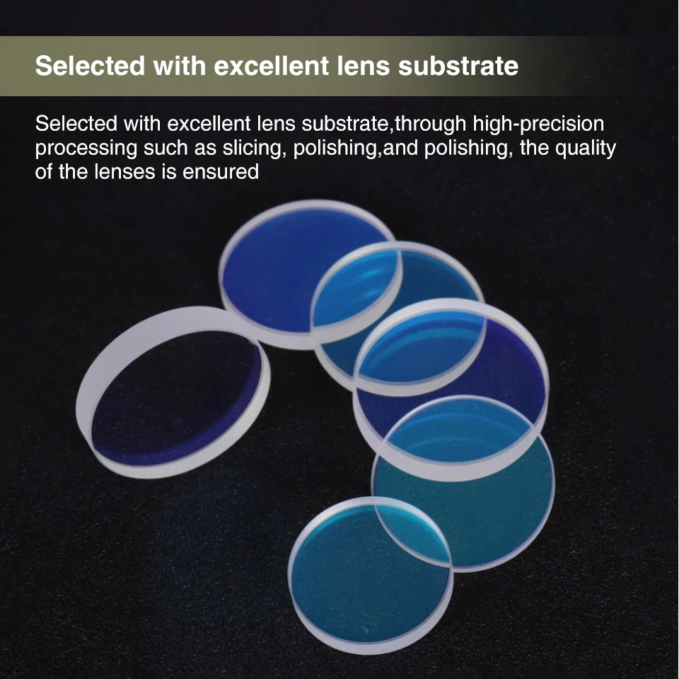 10 قطعة Raytools الألياف الليزر واقية ويندوز عدسة 24.9x1.5 4kw ل Raytools WSX Bodor أجزاء آلة قطع الرأس القوية #4