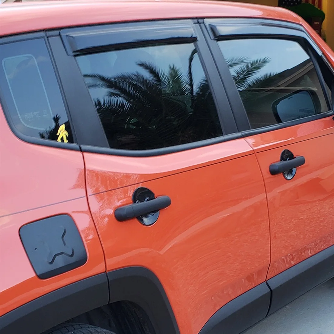 Door Grab Handle Bowl Decoration Cover Trim Sticker for Jeep Renegade 2016 2017 2018 2019 2020 2021 Exterior Accessories