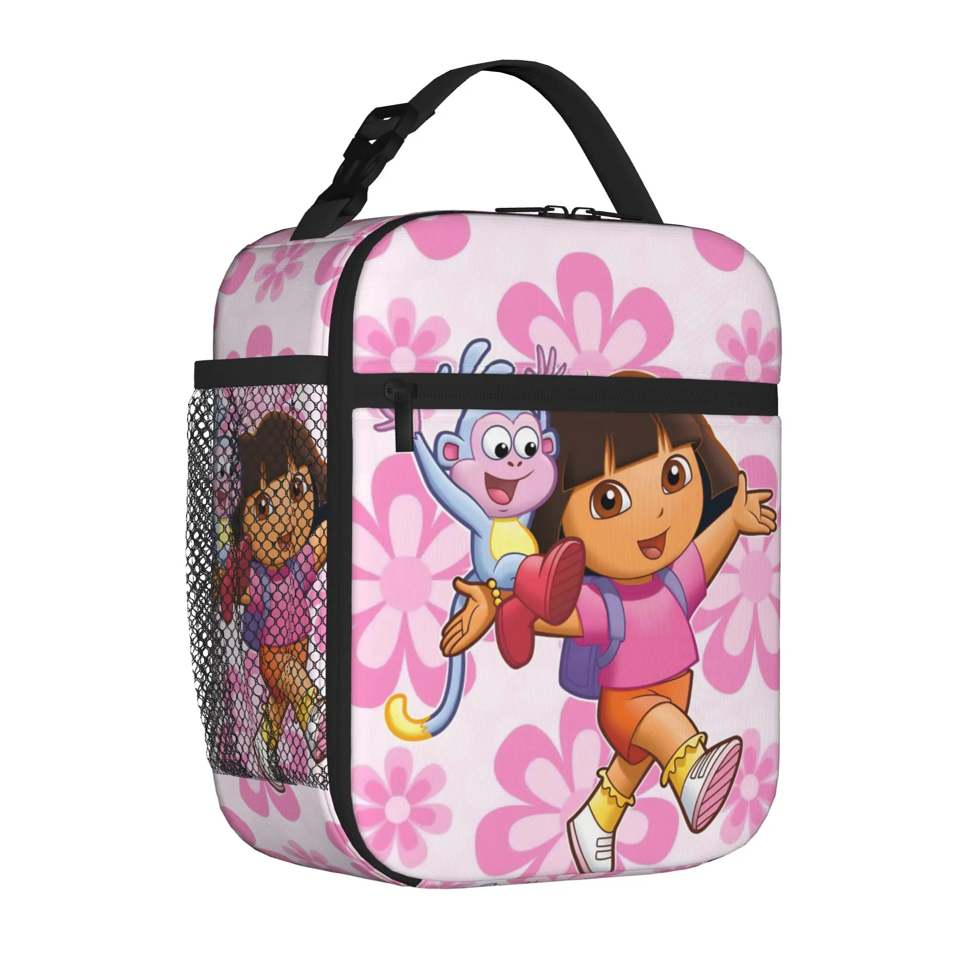 Insulated Lunch Tote Bag D-Doras Friends Boots Monkey New Arrival Explorer Cartoon Cooler Thermal Lunch Food Box Handle Travel