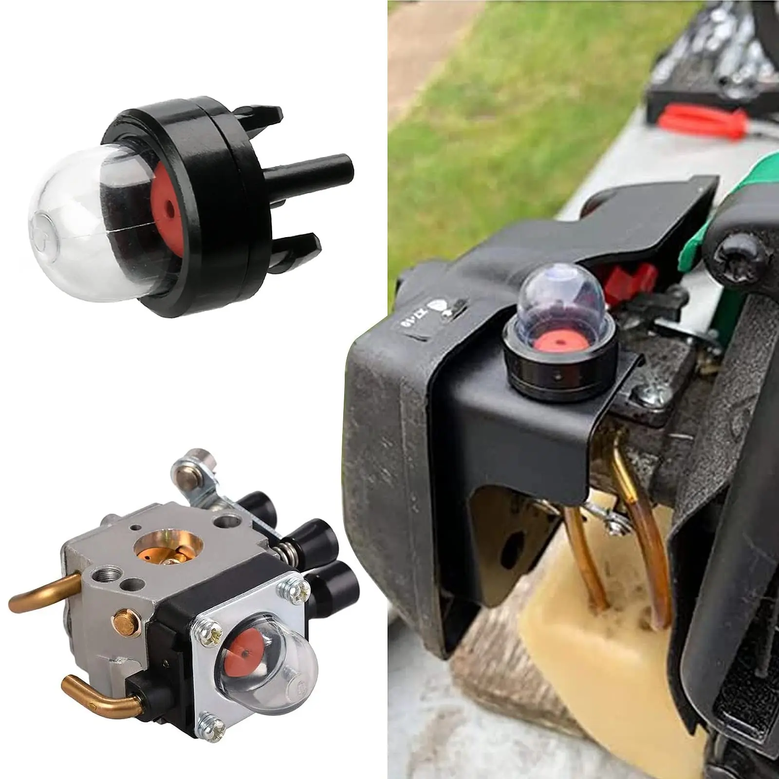 1Set Fuel Line Hose Fuel Filter 2mm/2.5mm/3mm Tube Fuel Primer-Bulb Garden Chainsaws Blowers Trimmers Lawn Mower Accessories image 3