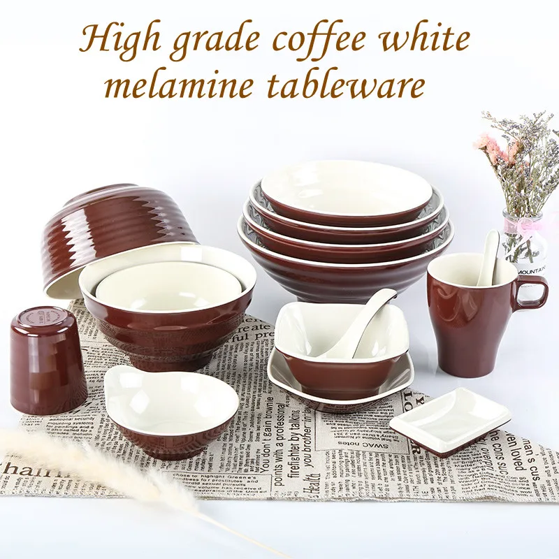 Melamine cabai hot pot restaurant plate special tableware restaurant plate, bowl and Dish Set