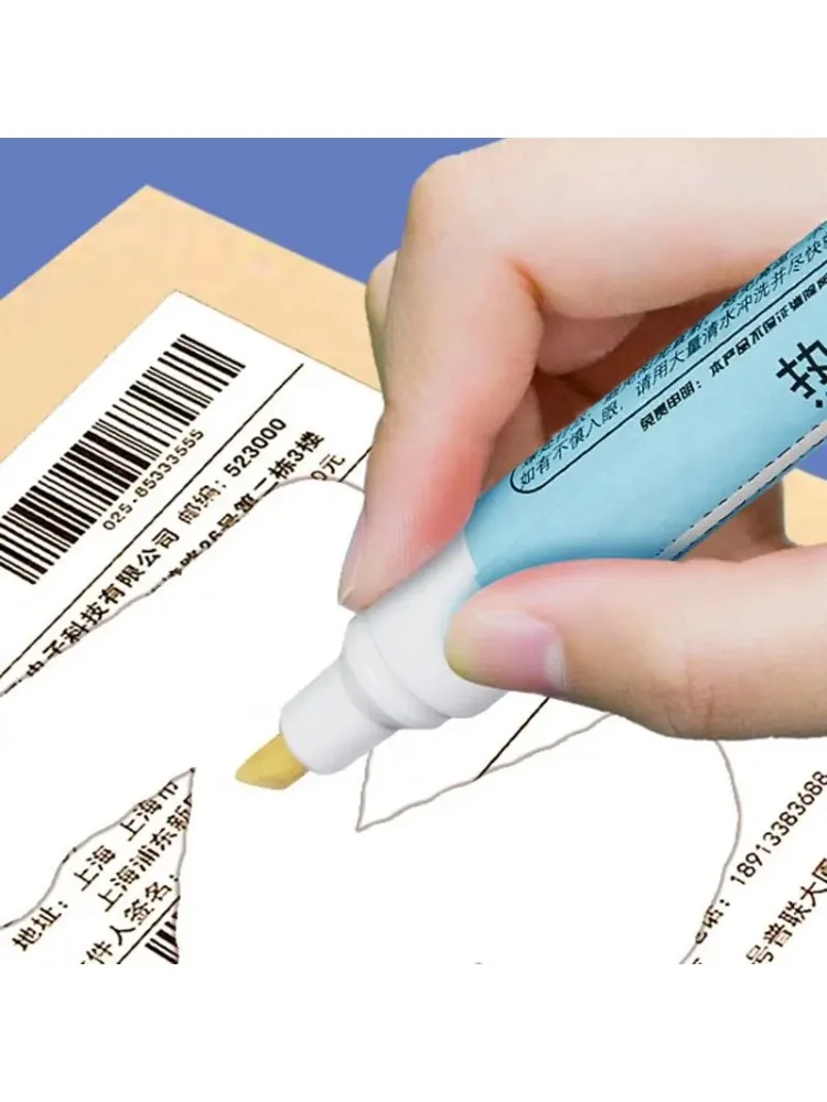 Stylo gomme en papier thermique, étiquette de colis, Correction des données, courrier, facture d'achat, stylo gomme en papier thermique, stylo de Protection de la vie privée