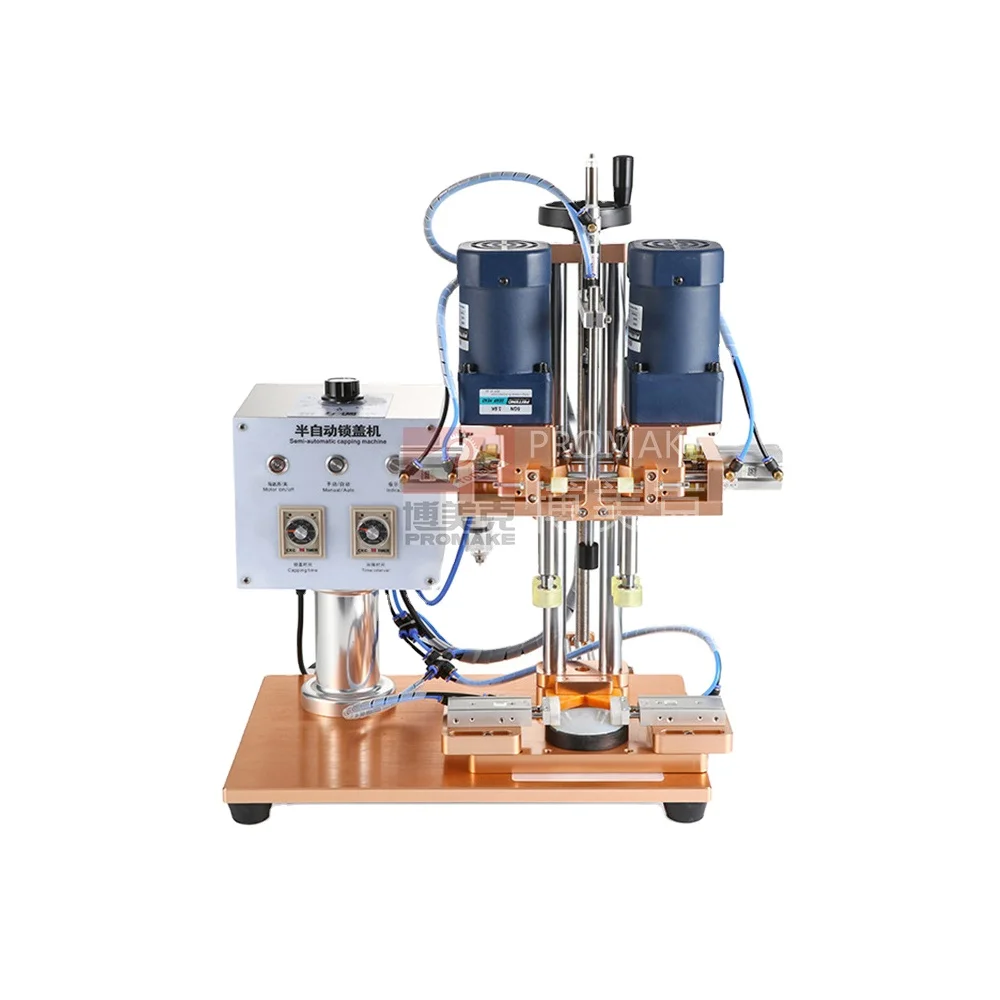 

Semi-Automatic Small Table Type Pneumatic Metal Capping Plastic Bottle Screwing Machine for Mass Production for Glass Plastic