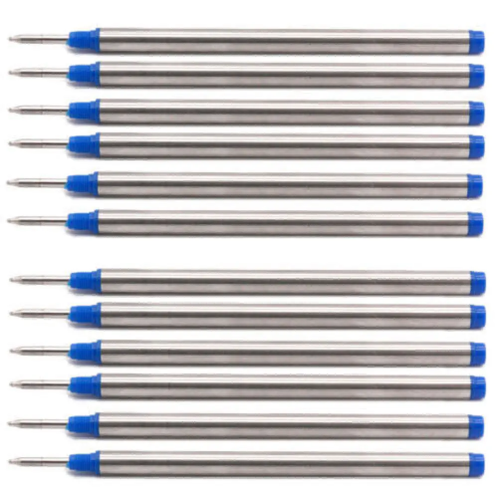 113mmx6mm 0.5mm Tip Rollerball Pen Refills for Mont Blanc 105159 107878 H-12 M401 MNB107878 M710 German Ink M506 P163