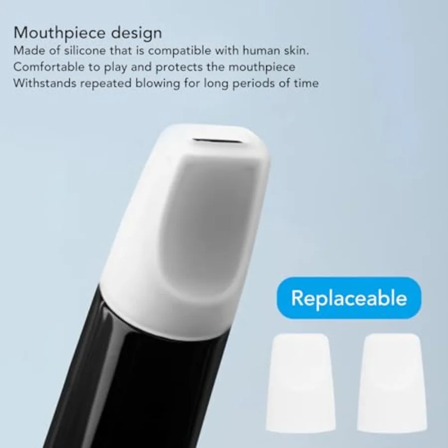 Mini Digital Wind Instrument with Bluetooth MIDI 13-Tone Adjustable Volume 3 Blowing Sensitivity Levels Compact Electronic Saxo